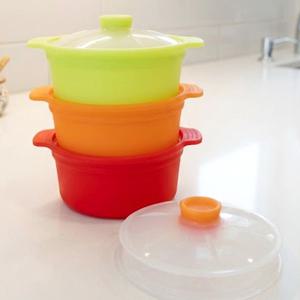 국내생산 클라라 전자렌지용기 원형 계란찜기(중) 택1