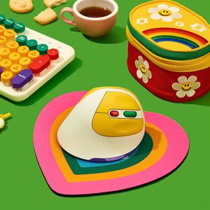 앱코 X 위글위글 버티컬 마우스 - 아이보리