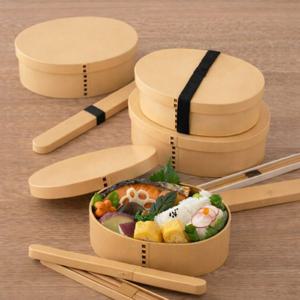하코야 재팬/마게 와파 도시락 우드 스타일-베이지 시리즈