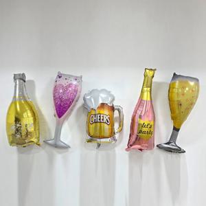 홈파티 맥주 샴페인 풍선 5종 생일 기념일 파티 촬영 은박풍선