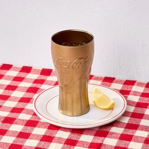 코카콜라 미러 텀블러 370ml 골드