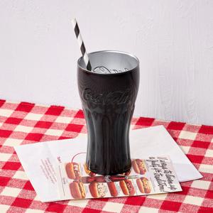코카콜라 미러 텀블러 370ml 블랙