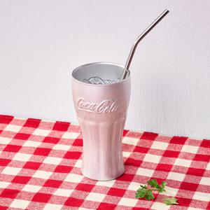코카콜라 미러 텀블러 370ml 실버