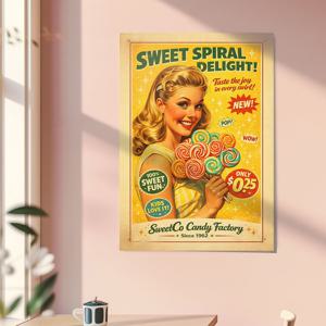 sweet candy girl - 레트로 인테리어 포스터 (A4~A1)
