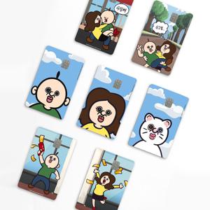 빵빵이 카드스티커 1+1 신용 리무버블 체크 교통 꾸미기