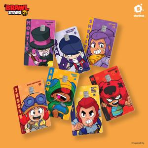 브롤스타즈 카드스티커 1+1 신용 리무버블 체크 교통 꾸미기