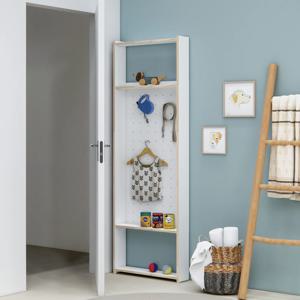 우드 타공판 까꿍 타공슬림선반 화이트