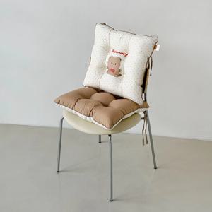 구미베어 먼지없는 알러지케어 쿠션 방석 스트랩 푹신한 양면 등받이 반려동물