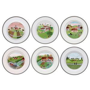 [해외] 디자인 나이프 접시 17cm 모음 접시 17cm 세트