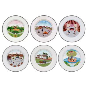 [해외] 디자인 나이프 접시 21cm 모음 접시 21cm 세트