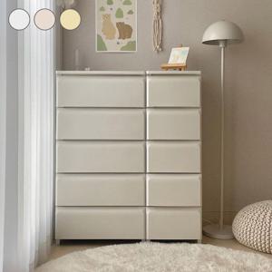 우드상판 증정! 데일리 서랍장 M 5단 옷 수납 펜트리 다용도 정리함 3colors