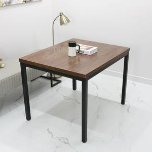 작은 4인 사면 식탁 900 x 800 철제 조립형 급식실 회사 구내 식당 테이블 90cm