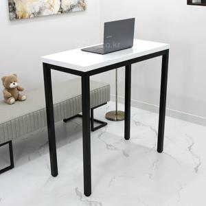 좁은 폭 슬림형 키 높이 986 서서 공부 스탠딩 일자형 책상 1000 x 450 절삭가능