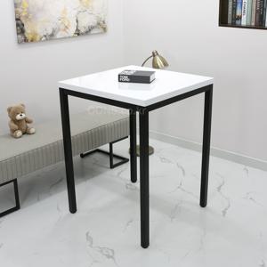 키높이 986 서서 쓰는 2인용 스탠딩 홈바 식탁 750 x 700 절삭 가능 카페 테이블