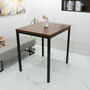 블랙 40각 서서 쓰는 스탠딩 아일랜드 2인 식탁 900 x 700 높이 986 절삭 가능