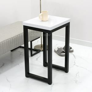 좁은 커피 매장 전문점 2인용 티테이블 450 x 400 튼튼한 네모 카페 조립식 식탁