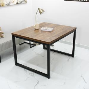 40각 스틸 프레임 업소용 4인용 식탁 1200 x 900 타공 가능 식당 불판 테이블