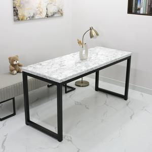 튼튼한 철제 6인 식탁 1600 x 600 국내 제작 코팅 상판 20종 컬러 다이닝 테이블