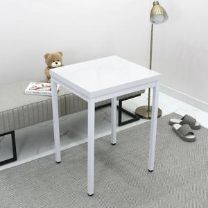 커피 전문점 카페 2인용 미니 식탁 500 x 500 코팅 상판 철재 프레임 조립식 테이블