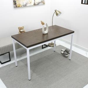 오염 방지 필름 코팅 화이트 철재 다리 4인용 식탁 1200 x 600 조립식 LPM 탁자