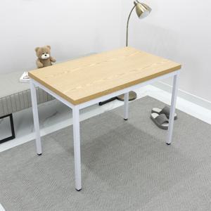 깔끔한 거실 다용도 책상 1000 x 700 조립식 화이트 철제 4인용 식탁 겸 테이블