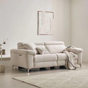 MVME 키안티 부클아이보리 패브릭 리클라이너 3인(매장가구)