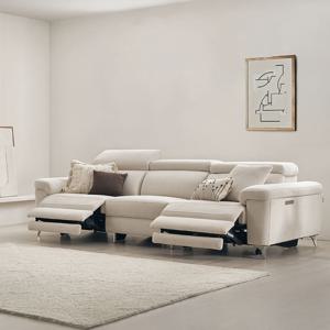 MVME 키안티 부클아이보리 패브릭 리클라이너 4인(매장가구)