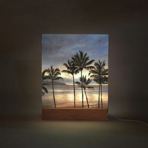 제주 협재 바다 드로잉 무드등 취미 DIY 키트 jeju 그리기