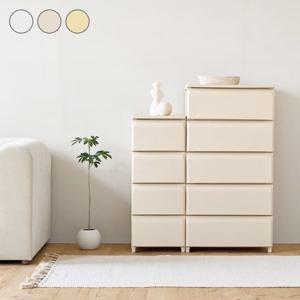 우드상판 증정! 데일리 서랍장 M 4단 옷 수납 펜트리 다용도 정리함 3colors