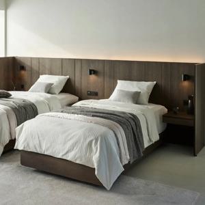 호텔침대 세레네차콜 침대 SS 목대형 리모컨형 (매트 별도) (매장가구)