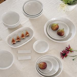 블랑쉐 4인 식기세트 올화이트 19P 신혼 집들이 홈세트 그릇세트