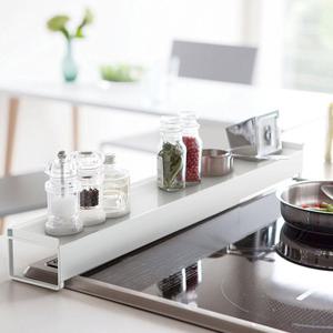 [해외] 주방 인덕션 사이드 선반 양념통 거치대 다용도 선반