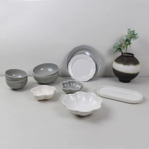 도자기 식기세트 혼수그릇세트 스카이그레이 2인 그릇세트(10P)