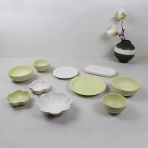 도자기 홈세트 그릇세트 아보카도 2인 커플 식기세트(10P)