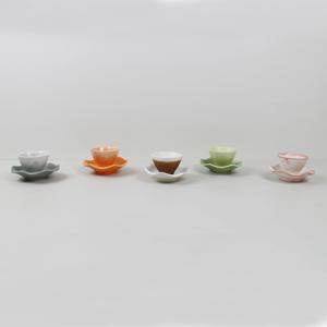 도자기 전통찻잔/녹차잔/홍차잔 꽃잔(5color)