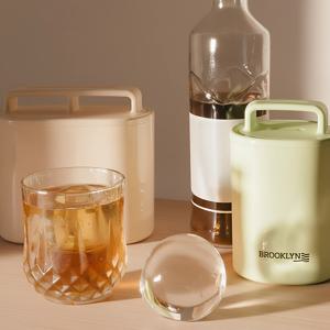 브루클린 리얼아이스 아이스볼 싱글메이커 투명 얼음틀 위스키 홈바 실리콘