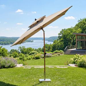 주디 2500 사각 파라솔 마이티 25KG 받침대 포함 간이 폴딩 야외 정원 접이식 테라스