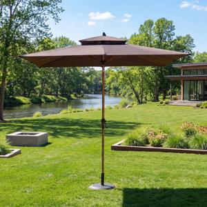 주디 2500 사각 파라솔 썬베이스 12KG 받침대 포함 간이 폴딩 야외 정원 접이 테라스