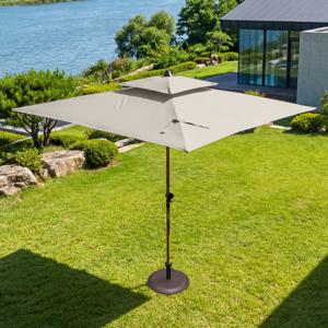 주디 2500 사각 파라솔 썬베이스 16KG 받침대 포함 간이 폴딩 야외 정원 접이 테라스