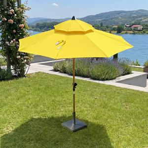 라라 2500 파라솔 마이티 25KG 받침대 포함 야외 간이 그늘막 정원 카페 대형 폴딩