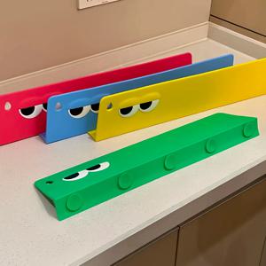 키치 눈알 강력흡착 실리콘 주방 싱크대 물막이 설거지 물튀김방지 가림막