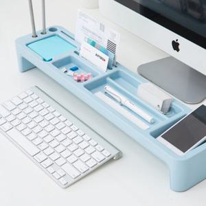 컴퓨터 모니터 앞 정리 탑데스크 오거나이저