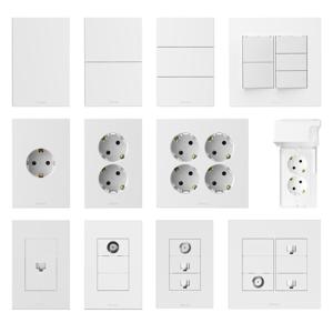고네오 클래식 전기 전등 스위치 콘센트 커버 화이트
