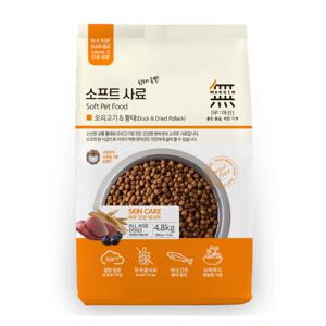 무마진 황태 소프트사료 오리 4.8kg 국내생산 강아지 생육사료