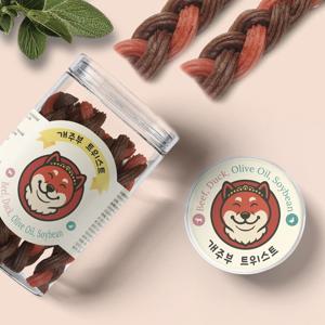 간식삼촌 개주부 트위스트 500g 오래먹는 강아지간식 개껌