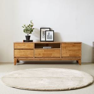 다빈치 1500 TV거실장 고무나무원목 티비장 거실TV장