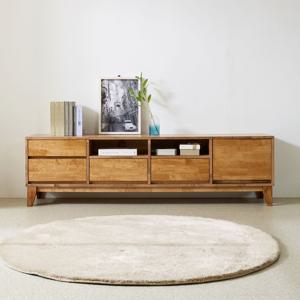 다빈치 1800 TV거실장 고무나무원목 티비장 거실TV장