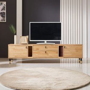 이모션 1800 TV거실장 고무나무원목 UV도장 티비장 거실TV장