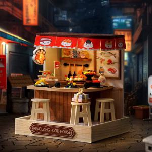 DIY 미니어처 미니멀 스토어 - 회전 초밥집