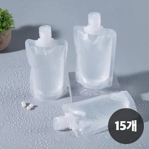15개 할인 여행용 공병 파우치 화장품 휴대용 소분 용기 튜브 샴푸 로션 크림